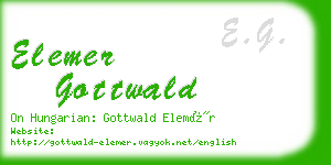 elemer gottwald business card